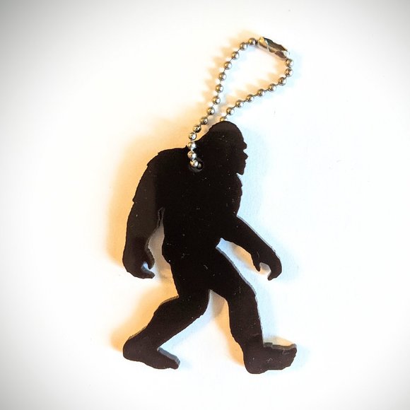Acrylic Bigfoot - Sasquatch Keychain NWT - black - Picture 1 of 2